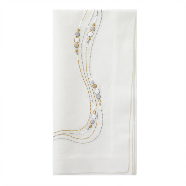 Load image into Gallery viewer, Bodrum Linens Drift Flow - Linen Napkins - Set of 4