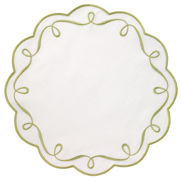 Load image into Gallery viewer, Bodrum Linens Ribbon Twirl - Easy Care Placemats - Set of 4