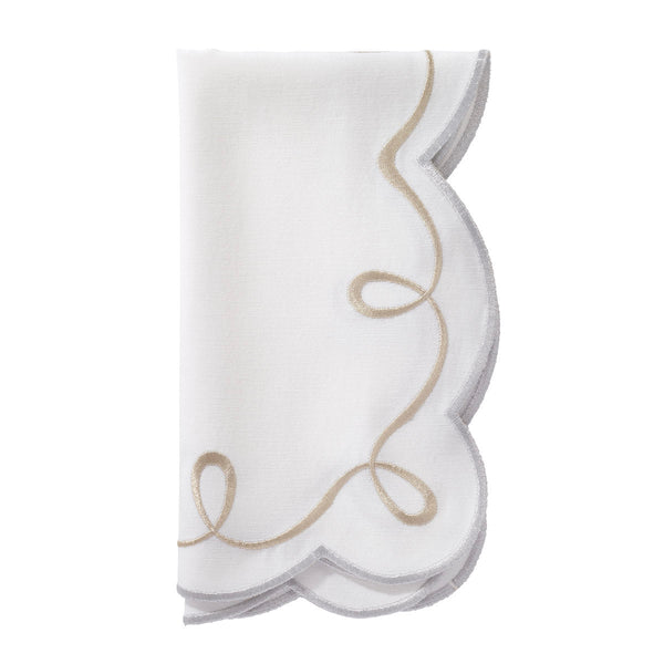 Load image into Gallery viewer, Bodrum Linens Ribbon Twirl - Linen Napkins - Set of 4