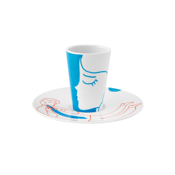 Load image into Gallery viewer, Vista Alegre Escape Goat Espresso Cup And Saucer Ii
