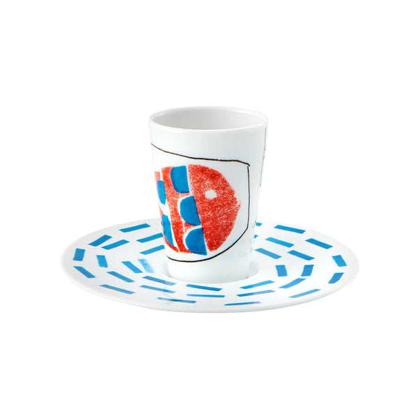 Load image into Gallery viewer, Vista Alegre Escape Goat Espresso Cup And Saucer Xi
