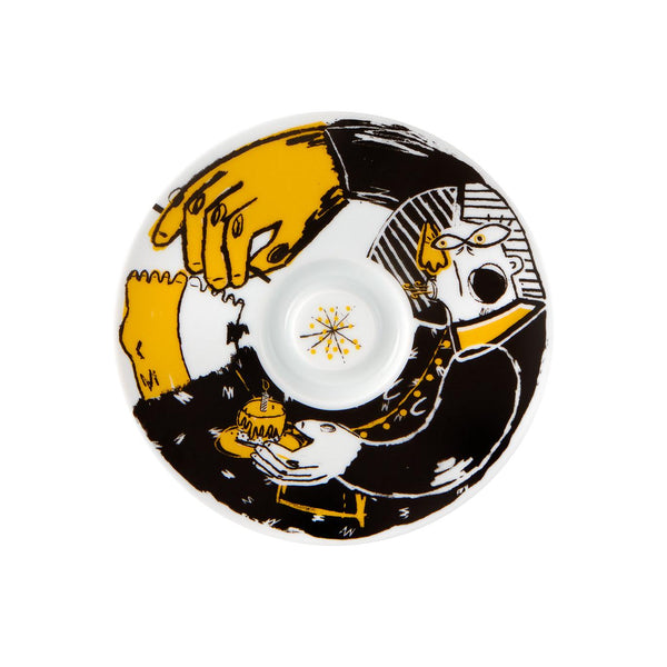 Load image into Gallery viewer, Vista Alegre Escape Goat Espresso Cup And Saucer Xliii