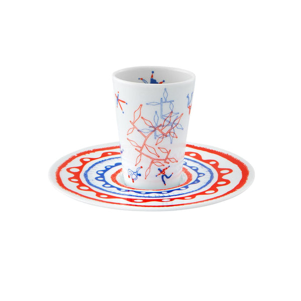 Load image into Gallery viewer, Vista Alegre Escape Goat Espresso Cup And Saucer Xlv