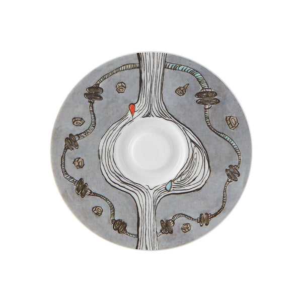 Load image into Gallery viewer, Vista Alegre Escape Goat Espresso Cup And Saucer Xvii