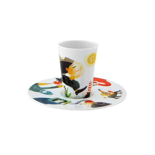 Load image into Gallery viewer, Vista Alegre Escape Goat Espresso Cup And Saucer Xxvi