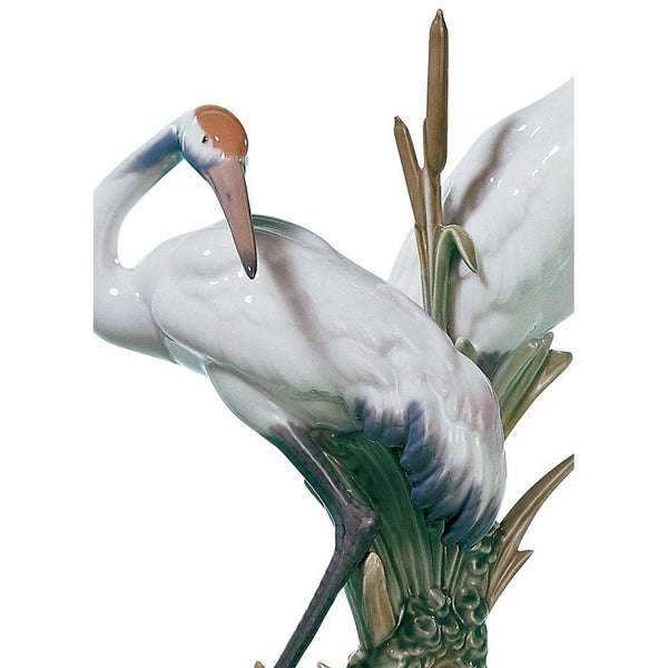 Load image into Gallery viewer, Lladro Courting Cranes Sculpture