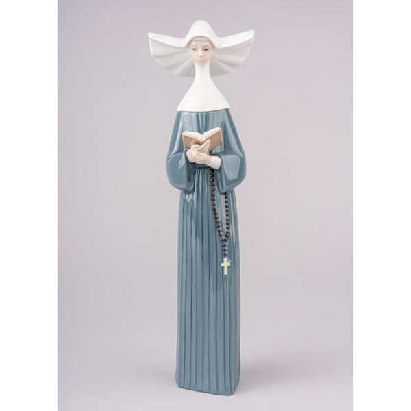 Load image into Gallery viewer, Lladro Prayerful Moment Nun Figurine