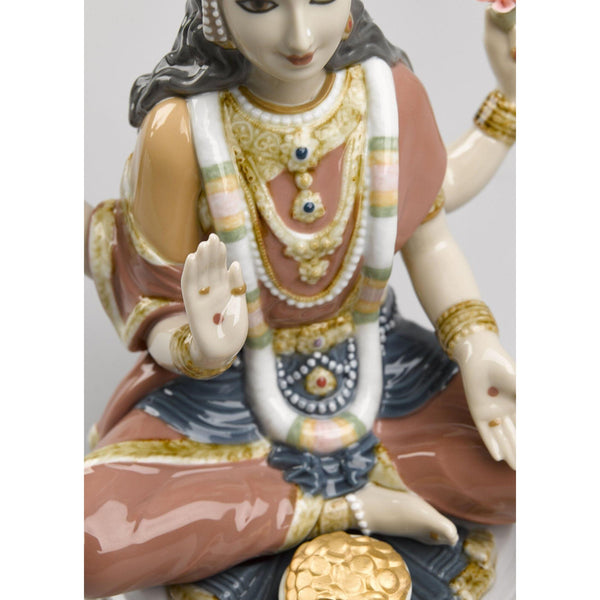 Load image into Gallery viewer, Lladro Goddess Sri Lakshmi Figurine