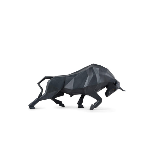 Load image into Gallery viewer, Lladro Bull Sculpture - Black matte