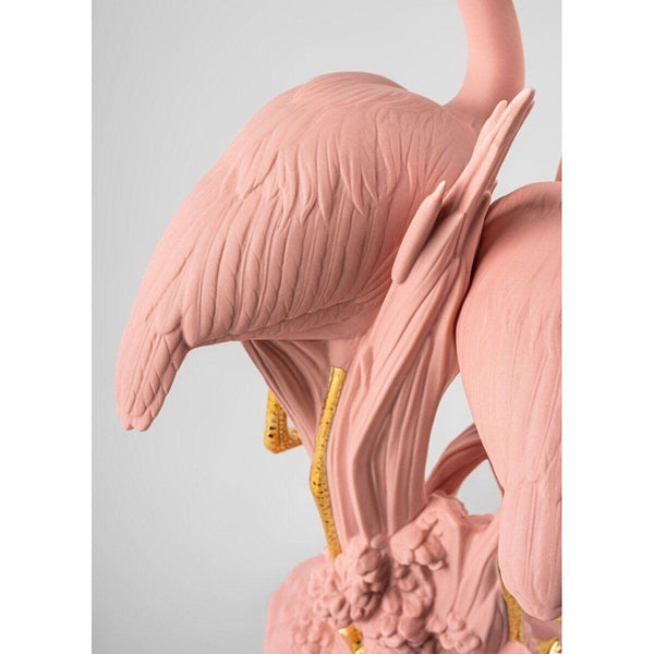 Load image into Gallery viewer, Lladro The Flamingos Sculpture - Pink