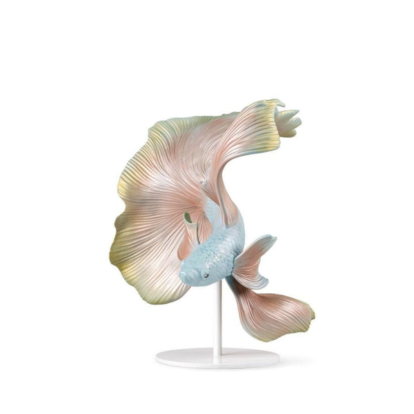 Load image into Gallery viewer, Lladro Betta Fish Sculpture - Left