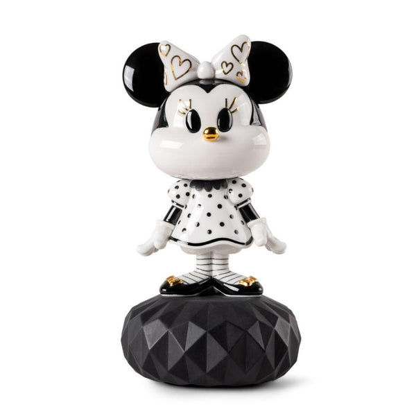 Load image into Gallery viewer, Lladro Minnie™ In Black and White Sculpture