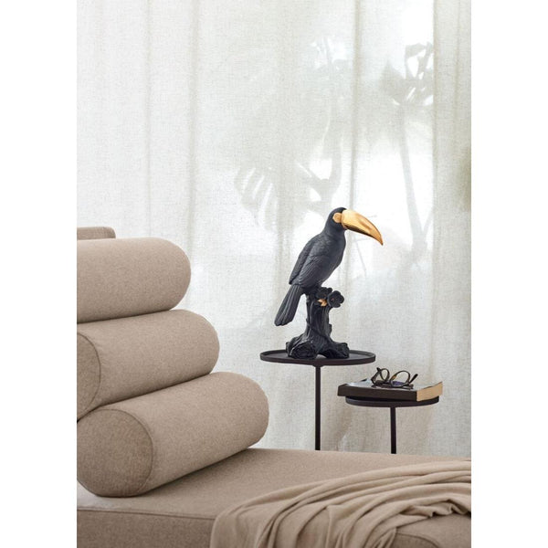 Load image into Gallery viewer, Lladro Toucan Sculpture - Black-Gold - Limited Edition