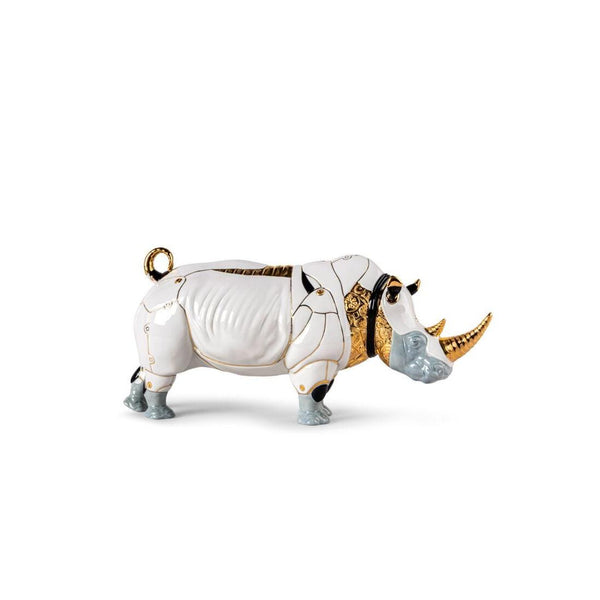 Load image into Gallery viewer, Lladro Rhino Cyborg Sculpture