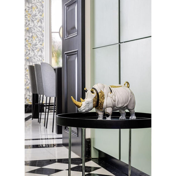 Load image into Gallery viewer, Lladro Rhino Cyborg Sculpture