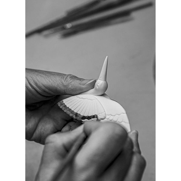 Load image into Gallery viewer, Lladro Ermine and Crane Chopsticks Set