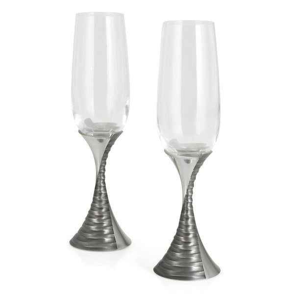 Load image into Gallery viewer, Royal Selangor Weave Champagne Flute Pair