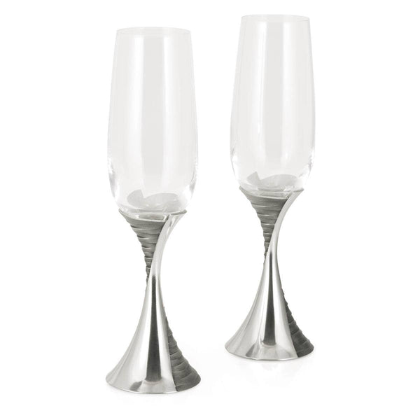 Load image into Gallery viewer, Royal Selangor Weave Champagne Flute Pair