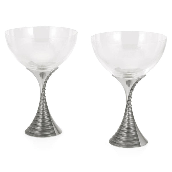 Load image into Gallery viewer, Royal Selangor Weave Champagne Coupe Pair