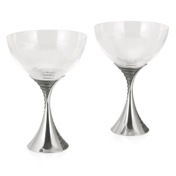 Load image into Gallery viewer, Royal Selangor Weave Champagne Coupe Pair