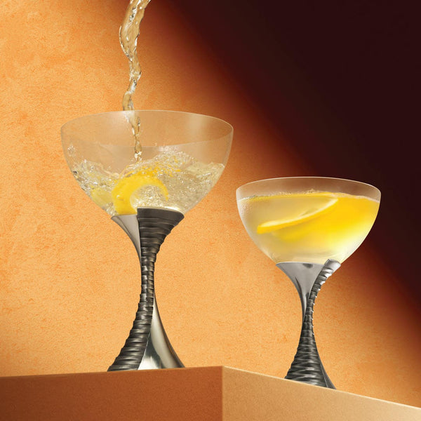 Load image into Gallery viewer, Royal Selangor Weave Champagne Coupe Pair