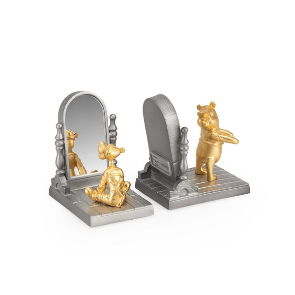 Load image into Gallery viewer, Royal Selangor Winnie The Pooh 100th Anniversary Limited Edition Gild Pooh & Tigger Bookend Pair