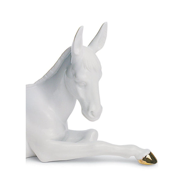 Load image into Gallery viewer, Lladro Donkey Nativity Figurine - Golden Lustre