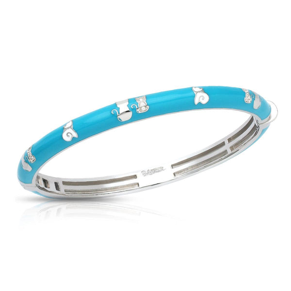 Load image into Gallery viewer, Belle Etoile Cats Bangle - Blue
