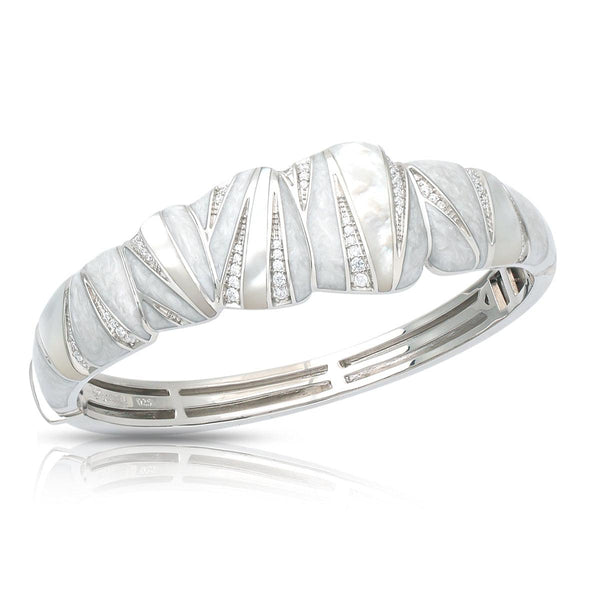 Load image into Gallery viewer, Belle Etoile Palazzo Bangle - White