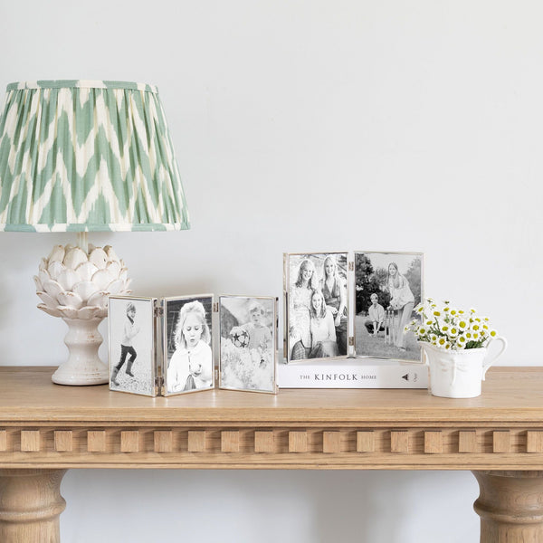 Load image into Gallery viewer, Addison Ross Fine Edged Silver Double Photo Frame - 4 x 6 in Double (Landscape)