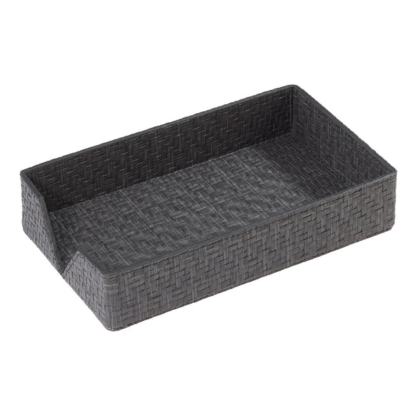 Load image into Gallery viewer, Bodrum Linens Wicker Bath Accessories - Black
