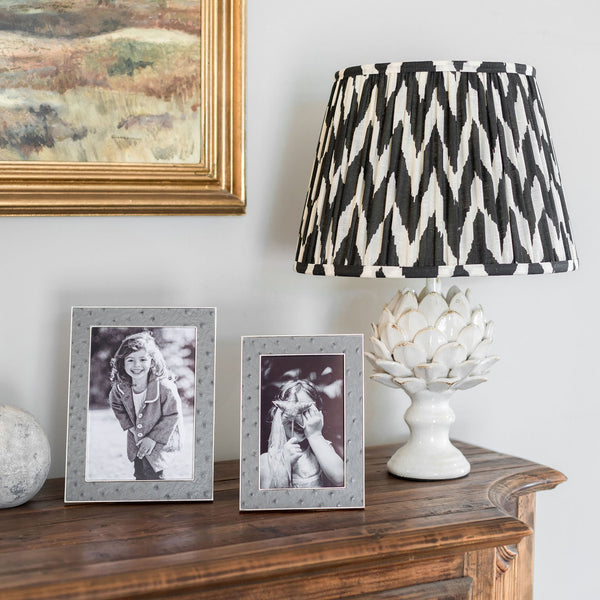 Load image into Gallery viewer, Addison Ross Urban Ostrich & Silver Frame - 5 x 7 in