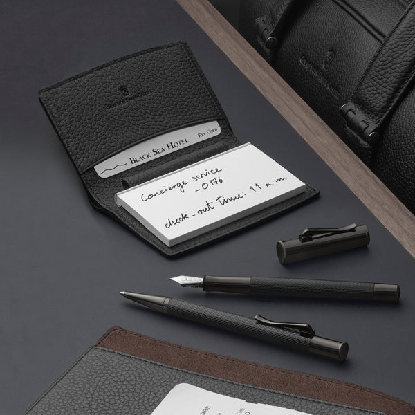 Load image into Gallery viewer, Graf von Faber-Castell Rollerball Pen Guilloche - All Black