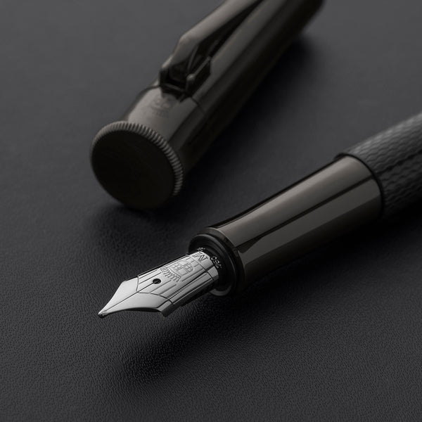 Load image into Gallery viewer, Graf von Faber-Castell Fountain Pen Guilloche - All Black