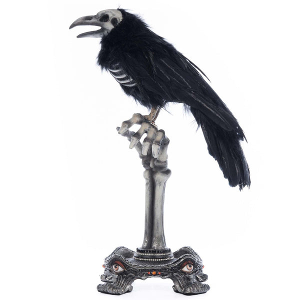 Load image into Gallery viewer, Katherine's Collection Crow on Skeleton Hand Perch