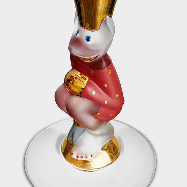 Load image into Gallery viewer, Orrefors Sparkling Devil Champagne Red