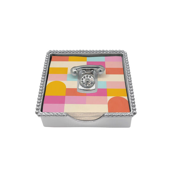 Load image into Gallery viewer, Mariposa Telephone (8488) Beaded Napkin Box Set