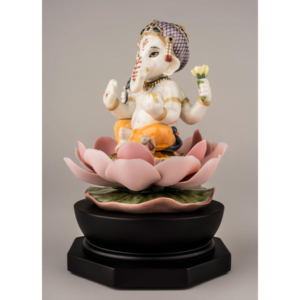 Load image into Gallery viewer, Lladro Padmasana Ganesha Figurine