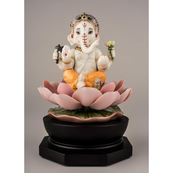 Load image into Gallery viewer, Lladro Padmasana Ganesha Figurine