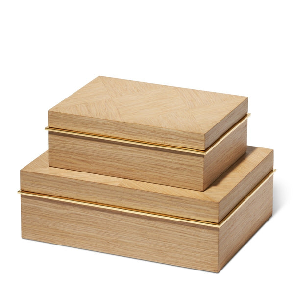 Load image into Gallery viewer, AERIN Marcello Small Box, Oak