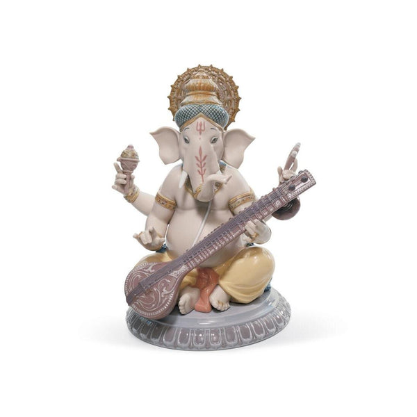 Load image into Gallery viewer, Lladro Veena Ganesha Figurine
