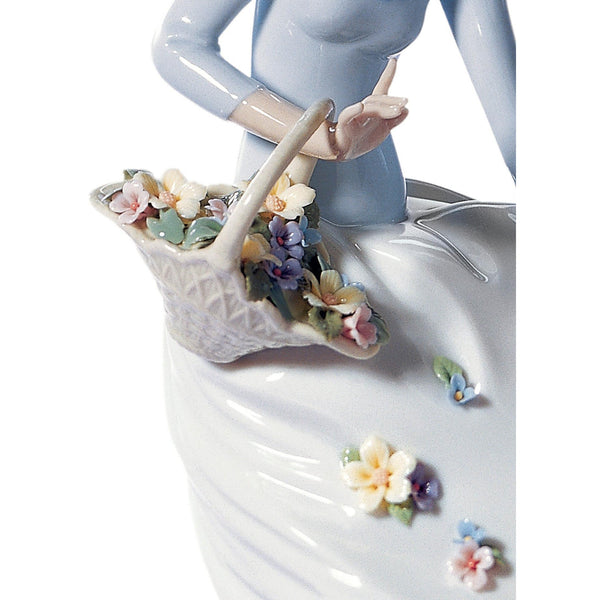 Load image into Gallery viewer, Lladro Petals of The Wind Woman Figurine