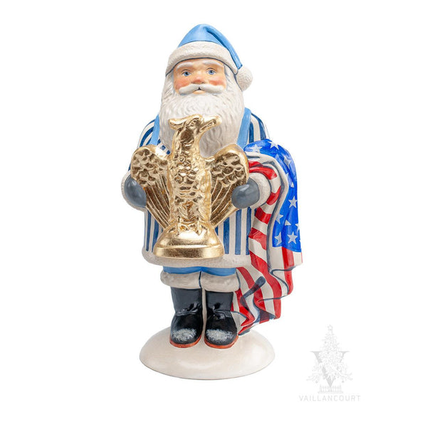 Load image into Gallery viewer, Vaillancourt Folk Art - Founding Freedoms Santa - Chalkware Figurine