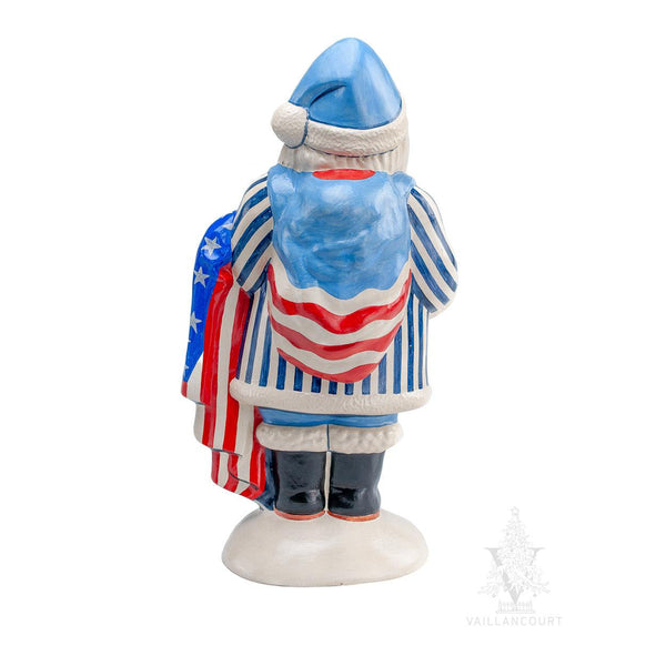 Load image into Gallery viewer, Vaillancourt Folk Art - Founding Freedoms Santa - Chalkware Figurine