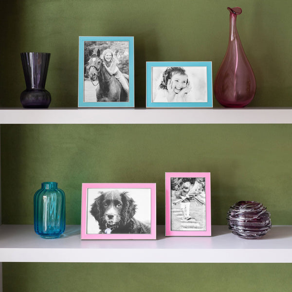 Load image into Gallery viewer, Addison Ross Electric Pink Enamel & Silver Frame - 5 x 7 in