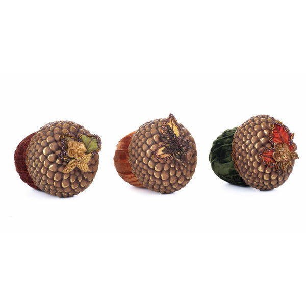 Load image into Gallery viewer, Katherine's Collection Harvest Forage Acorns Assortment of 3