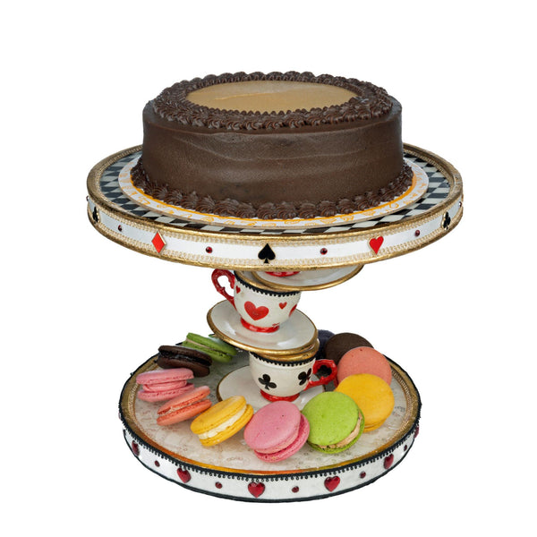 Load image into Gallery viewer, Katherine's Collection Topsy Turvy Teacup Cake Plate