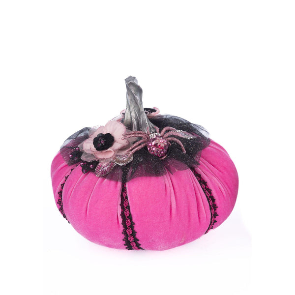 Load image into Gallery viewer, Katherine's Collection Pink Passion Stuffed Pumpkins Set of 2