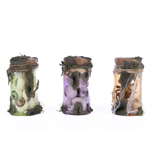 Load image into Gallery viewer, Katherine's Collection Broomstick Acres Potion Jars, Assortment of 3