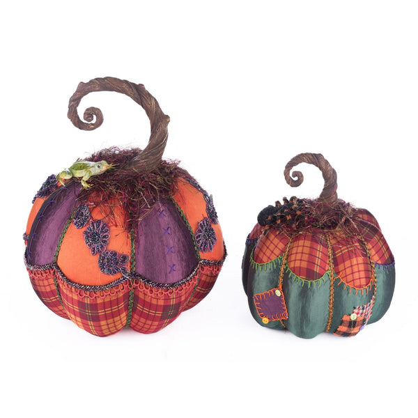 Load image into Gallery viewer, Katherine's Collection Broomstick Acres Pumpkins Set Of 2